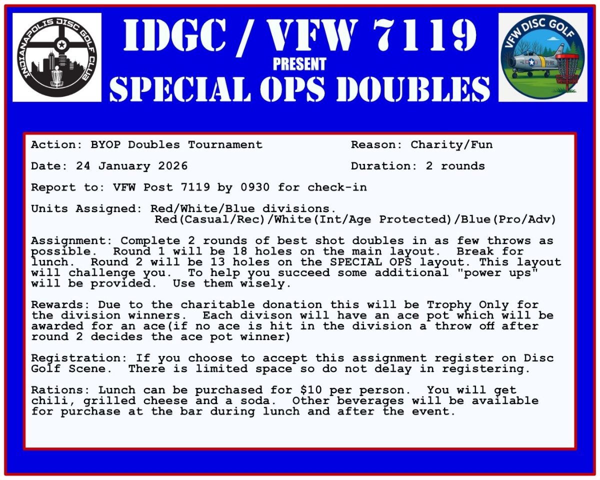 VFW IDGC Winter Charity Series 2026